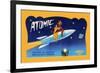 Atomic Needles-null-Framed Premium Giclee Print