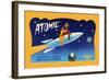 Atomic Needles-null-Framed Art Print