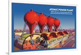 Atomic Power Plant-null-Framed Art Print