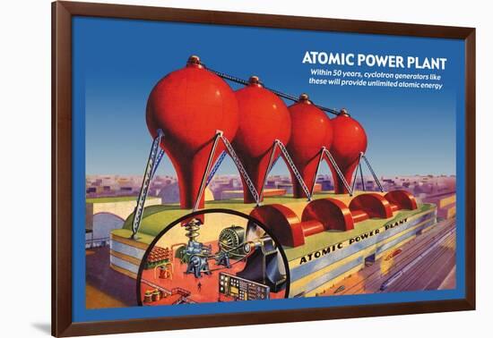 Atomic Power Plant-null-Framed Art Print