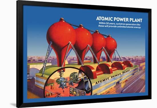 Atomic Power Plant-null-Framed Art Print