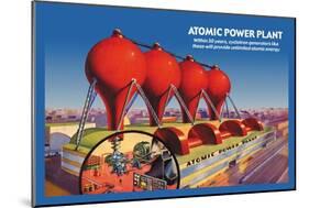 Atomic Power Plant-null-Mounted Art Print