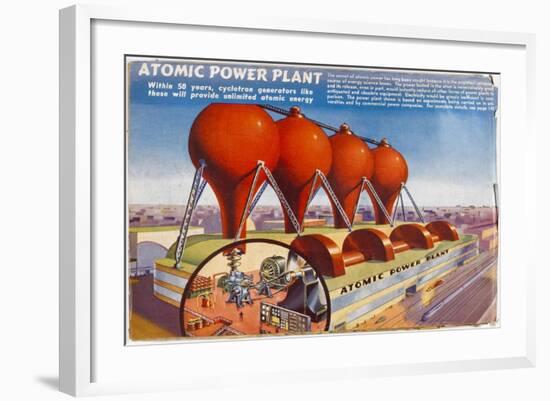 Atomic Power Plants Predicted-null-Framed Art Print