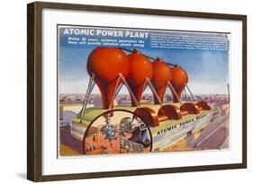 Atomic Power Plants Predicted-null-Framed Art Print