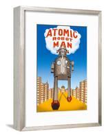 Atomic Robot Man-null-Framed Poster