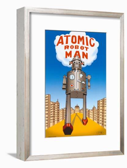 Atomic Robot Man-null-Framed Poster