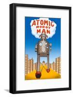 Atomic Robot Man-null-Framed Poster