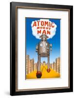 Atomic Robot Man-null-Framed Poster