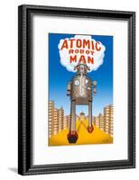 Atomic Robot Man-null-Framed Poster