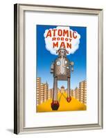 Atomic Robot Man-null-Framed Poster