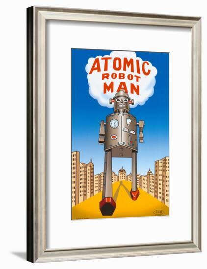 Atomic Robot Man-null-Framed Poster