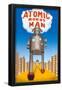 Atomic Robot Man-null-Framed Poster