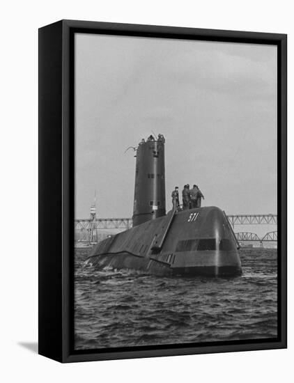 Atomic Submarine "Nautilus"-null-Framed Stretched Canvas