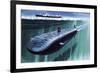 Atomic Submarine under the Ice-English School-Framed Giclee Print