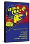 Atomic Train of the Future-null-Framed Stretched Canvas