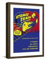 Atomic Train of the Future-null-Framed Art Print