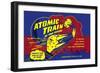 Atomic Train of The Future-null-Framed Art Print