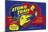 Atomic Train of The Future-null-Mounted Art Print