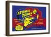 Atomic Train of The Future-null-Framed Premium Giclee Print