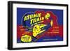 Atomic Train of The Future-null-Framed Premium Giclee Print