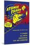 Atomic Train of The Future-null-Mounted Art Print