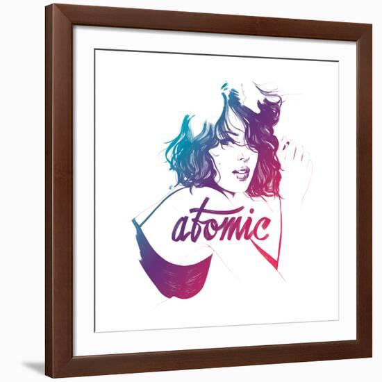 Atomic-Manuel Rebollo-Framed Art Print