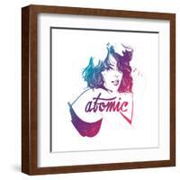Atomic-Manuel Rebollo-Framed Art Print