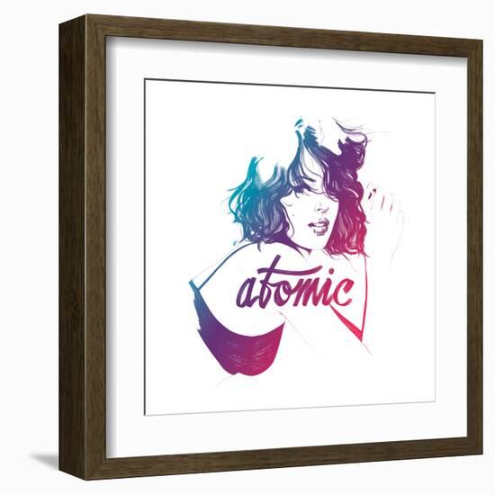 Atomic-Manuel Rebollo-Framed Art Print