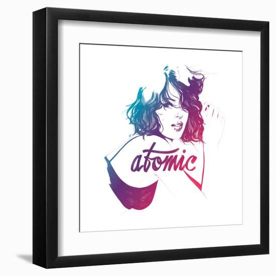 Atomic-Manuel Rebollo-Framed Art Print