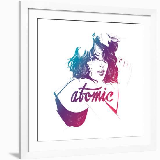 Atomic-Manuel Rebollo-Framed Art Print