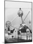 Atomium Towering over Belgian Folklore Exhibit at Brussels World's Fair-Michael Rougier-Mounted Photographic Print