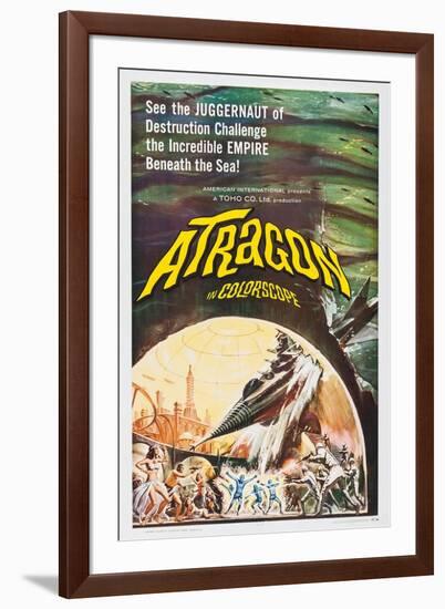 Atragon-null-Framed Art Print