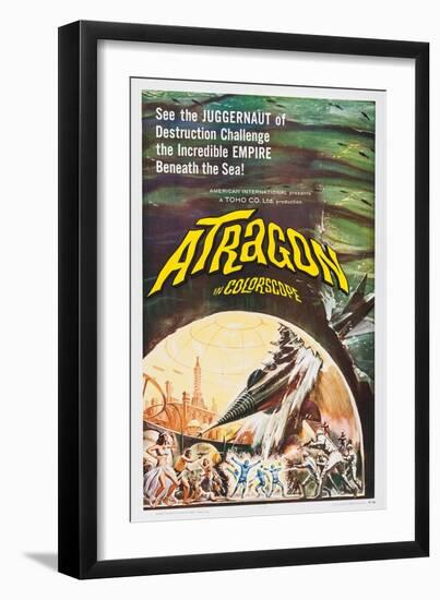 Atragon-null-Framed Art Print