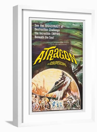 Atragon-null-Framed Art Print