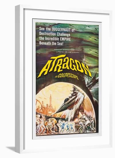 Atragon-null-Framed Art Print