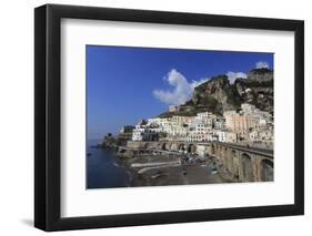 Atrani Beach Front, Near Amalfi, Costiera Amalfitana (Amalfi Coast), Campania, Italy-Eleanor Scriven-Framed Photographic Print