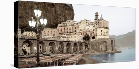 Atrani Caffe #5A Horizontal-Alan Blaustein-Stretched Canvas