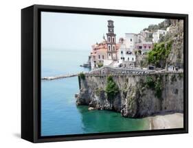 Atrani on the Amalfi Coast-Marilyn Dunlap-Framed Stretched Canvas