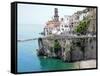 Atrani on the Amalfi Coast-Marilyn Dunlap-Framed Stretched Canvas