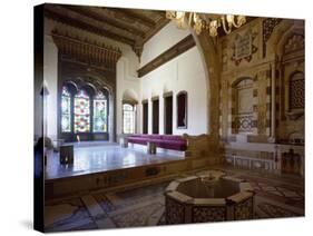 Atrium of Audience Hall at Moorish Style Palace of Emir Bashir Shihab II, 1804-1840-null-Stretched Canvas