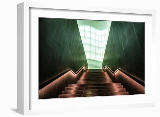 Atrium Stairs-Linda Wride-Framed Giclee Print