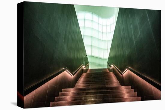 Atrium Stairs-Linda Wride-Stretched Canvas