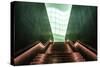 Atrium Stairs-Linda Wride-Stretched Canvas