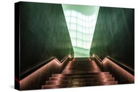 Atrium Stairs-Linda Wride-Stretched Canvas