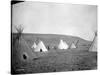 Atsina Camp Scene-Edward S^ Curtis-Stretched Canvas