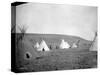 Atsina Camp Scene-Edward S^ Curtis-Stretched Canvas