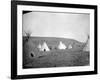 Atsina Camp Scene-Edward S^ Curtis-Framed Photographic Print