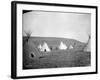 Atsina Camp Scene-Edward S^ Curtis-Framed Photographic Print