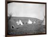 Atsina Camp Scene-Edward S^ Curtis-Framed Photographic Print