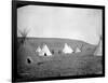 Atsina Camp Scene-Edward S^ Curtis-Framed Photographic Print